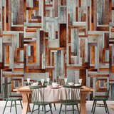  Tapeta - Labyrinth of wooden planks 49x1000 Samoljepljiva | shoptok.hr