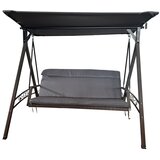 Rojaplast Siva vrtna gugalnica iz umetnega ratana Rattan – | Shoptok.si