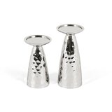GINER Y COLOMER Komplet dveh svečnikov iz sijočega aluminija, (22147697) | Shoptok.si