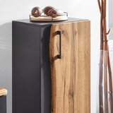 Premium Living Visoka Omara Timber, Hrast, Temno Siva | Shoptok.si