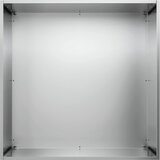  Vrtna saksija Srebrna 50 x 50 x 75 cm Pocinčani čelik | shoptok.hr