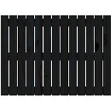  Uzglavlje za krevet Crno 82,5x3x60 cm od masivne borovine | shoptok.hr