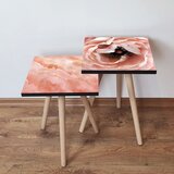 Hanah home 2Shp502 - salmon salmongoldbrown nesting table (2 pieces) | ePonuda.com