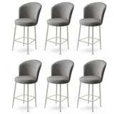 Hanah home Set barskih stolica Alta, 6 dijelova, Siva | Eponuda.ba