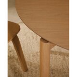 Kave Home Okrogla jedilna miza v jesenovem dekorju ø 110 cm Indara – | Shoptok.si
