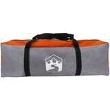 vidaXL Šotor z dome s streho s shranjevanjem Siva in oranžna 384 x 254 x 170 cm | Shoptok.si