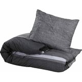  Set posteljine za poplun tamnosivi 220 x 240 cm pamučni | Eponuda.ba