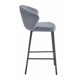 Brandless Hocker GATTA - temno siv žamet / črne noge x 1, (22060676) | Shoptok.si