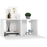  4-dijelni set TV ormarića bijeli od konstruiranog drva Bijela | Shoptok.si