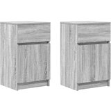 vidaXL Nočna omarica 2 kosa siva sonoma 39x35x65 cm inženirski les | Shoptok.si
