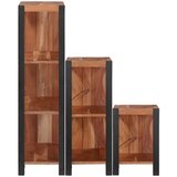  Polica 3 pcs Smeđa 50 x 30 x 110 cm Čvrsto drvo akacije | shoptok.hr