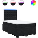  The Living Store Box spring postelja z vzmetnico črna 120x200 cm žamet - Box Spring Postelja, (21520846) | Shoptok.si