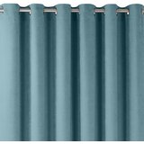  Curtain MILANA color blue style classic silver silver metal eyelets chenille 140x245 HOMEDE | shoptok.hr