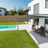 Windhager Sončno jadro SunSail CANNES kvadratno 4x4m - antracit | Shoptok.si