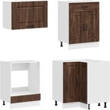  Kuhinjska jedinica KALMAR 8 pcs Smeđi hrast Konstruirano drvo | shoptok.hr