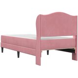  Krevetna konstrukcija s uzglavljem Ružičasta 90 x 190 cm Baršun | shoptok.hr