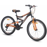 Galaxy focus 400 24"/18 crna/narandžasta mat muški bicikl cene