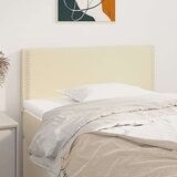  Posteljno vzglavje krem 100x5x78/88 cm umetno usnje, (20735871) Cene