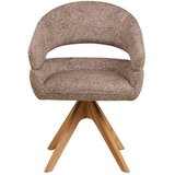 House Nordic Rjav oblazinjen jedilni stol z nasloni za roke Dover – | Shoptok.si