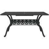  Vrtni set za objed 7 pcs Crna Aluminij | shoptok.hr