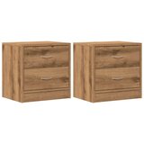 vidaXL Nočna omarica 2 kosa artisian hrast 40x30x40 cm inženirski les | Shoptok.si