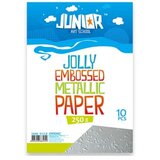 Junior jolly embossed metallic paper papir met. relj. a4 250g10k - odaberite nijansu srebrna ( 136212 ) Cene