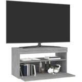 TV ormarić s LED svjetlima siva boja hrasta 75 x 35 x 40 cm | Eponuda.ba