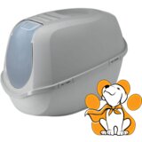 Moderna mega smart cat grey, zatvoreni toalet za mačke, sivi u