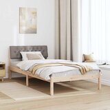  Okvir kreveta Smeđa i taupe 100 x 200 cm Masivna borovina | shoptok.hr