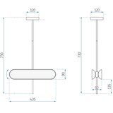 Toolight APP832-CP gold led viseća stropna svjetiljka | shoptok.hr