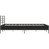  Okvir za krevet crni 120x190 cm konstruirano drvo i metal | shoptok.hr