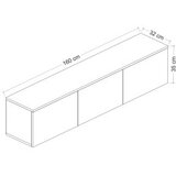 Hanah home TV polica Neon Illuminated Travertine | ePonuda.com