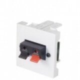  uložak sa terminalom za zvučnike, 2-polni (crveno/crni) - dim. 45x45mm (2M) NA242045SPK | ePonuda.com
