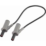 Voltcraft Visokofleksibilni varnostni merilni kabel [lamelni vtič 4 mm - lamelni vtič 4 mm] 0.25 m črne barve MSB-501 10 A, (20422920) Cene