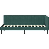  Kutni okvir kreveta Tamnozelena 80 cm x 200 cm Baršun | shoptok.hr