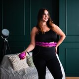  Set hula hoop hhw12 ljubičast s utegom hms + podrška za struk br163 crni plus veličina | shoptok.hr