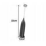  Brezžični penilec mleka in tekočin 22cm črn | Shoptok.si
