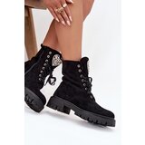 Boto Women's workery with crystals on tongue black Rosira | Shoptok.si