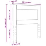  Uzglavlje s uzglavljem Staro drvo 100 cm Konstruirano drvo | shoptok.hr