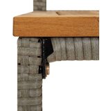  5-dijelni vrtni barski set sivi od poliratana i drva bagrema | shoptok.hr