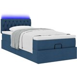  Otomanski krevet s madracem i LED plavi 90x200 cm tkanine | shoptok.hr