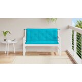  Jastuci za vrtnu klupu 2 kom tirkizni 120x50x7 cm od tkanine | Eponuda.com