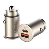 Ldnio Auto punjač C506Q USB i PD+ Type-C kabel srebrni | ePonuda.com
