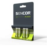 Sencor punjiva baterija SBA HR03 AAA NiMH 800 mAh, blister 4 kom Slike