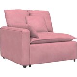  Modularni kauč s naslonom za ruke i jastucima, ružičasti 100 cm | Shoptok.si