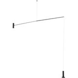 Nova Luce Mat crna metalna LED stojeća svjetiljka (visina 250 cm) Voice – Cijene