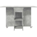  Blagovaonski stol 115 x 70 x 75 cm Konstruirano drvo - Betonska siva | shoptok.hr