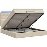  od pjene s madracem i LED-om Krem 180 x 200 cm Tkanina | shoptok.hr