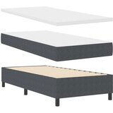 Box Spring Krevet s Madracem i LED Tamnosivi 90x200 cm Kordura Tkanina | shoptok.hr