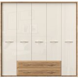 Jela Jagodina plakar P52A/GL - kolekcija Gala - Pacifik orah/Bež Lak - 232x227x60 cm | Eponuda.com